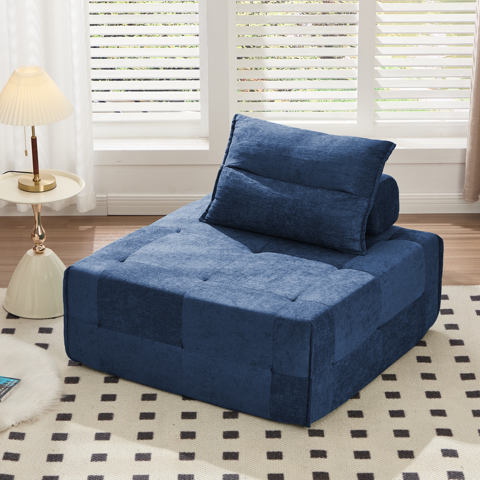 Modular Sectional Sofa With Deep Seat And Adjustable Backrest_voghion.com